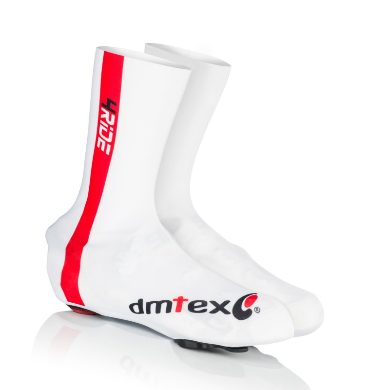 Couvre-chaussures 4 ride blanc/rouge - Magasin DMTEX / Vêtements sport,  cyclisme